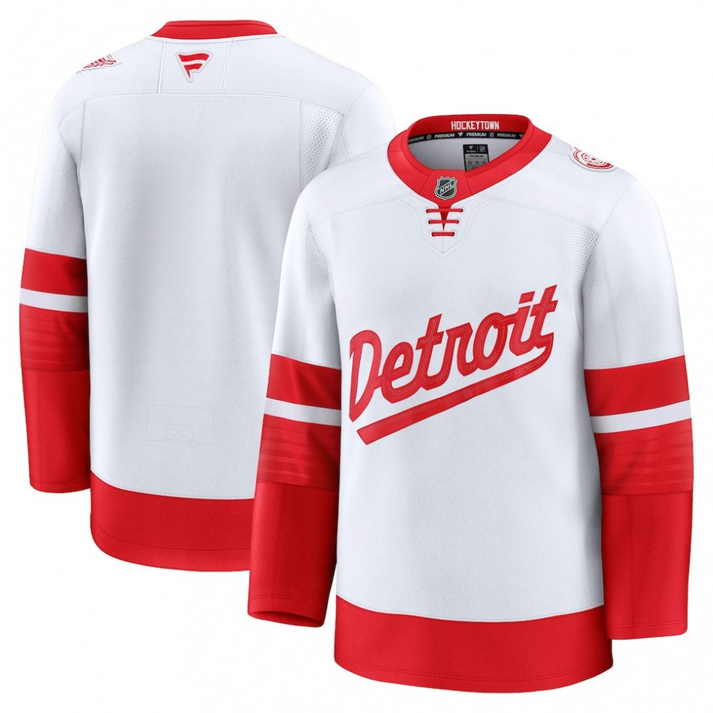 Detroit Red Wings 2025 NHL Stadium Series Premium Jersey - White-Pro Kit Vault | Brand New 26/27 Sports Jerseys